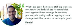 Remote Staff Client Daniel review