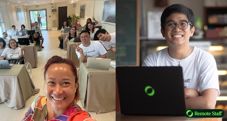 A side-by-side picture of hardworking talents of Remote Staff.