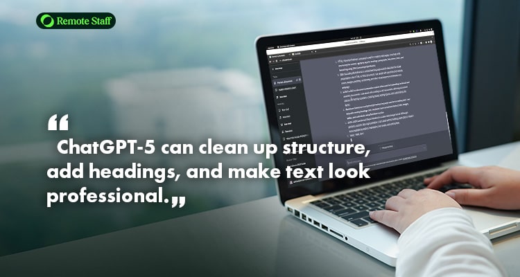 Formatting Documents Professionally - ChatGPT5