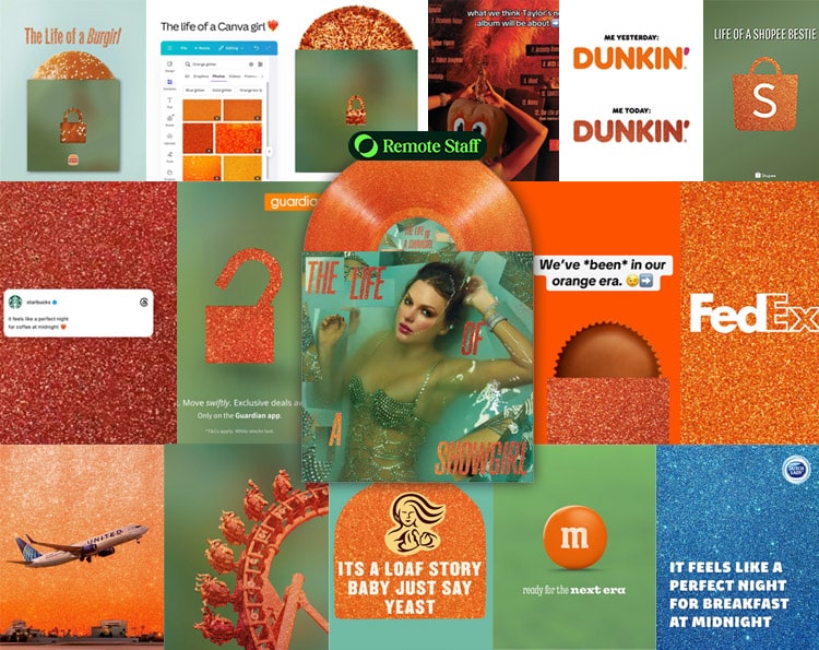 brands with life of a showgirl-inspired campaigns