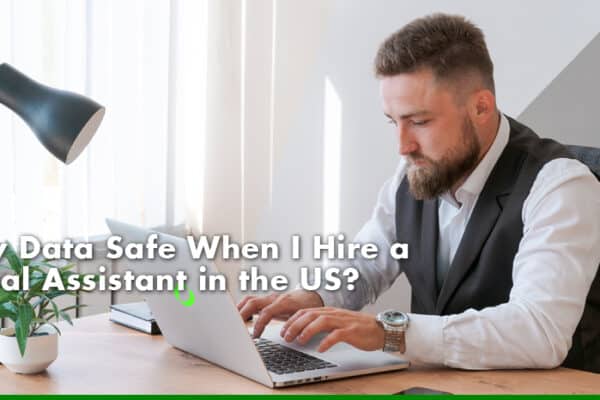 A boss doing his best to secure sensitive information before delegating tasks to his virtual assistant.
