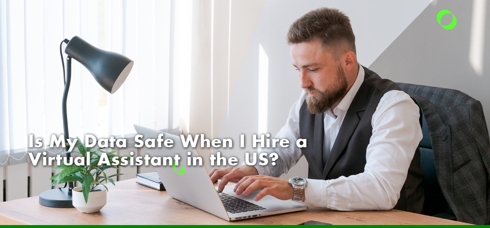 A boss doing his best to secure sensitive information before delegating tasks to his virtual assistant.