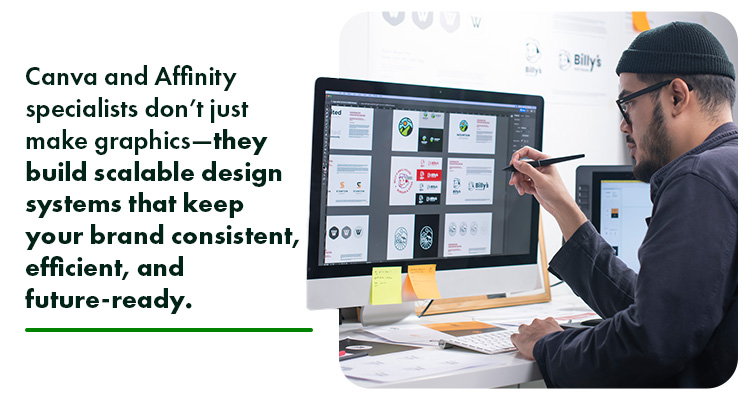 Canva and Affinity specialists don’t just make graphics