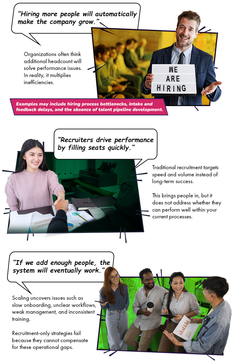 The Hiring Myth That Breaks Growing Companies, scaling recruitment challenges
