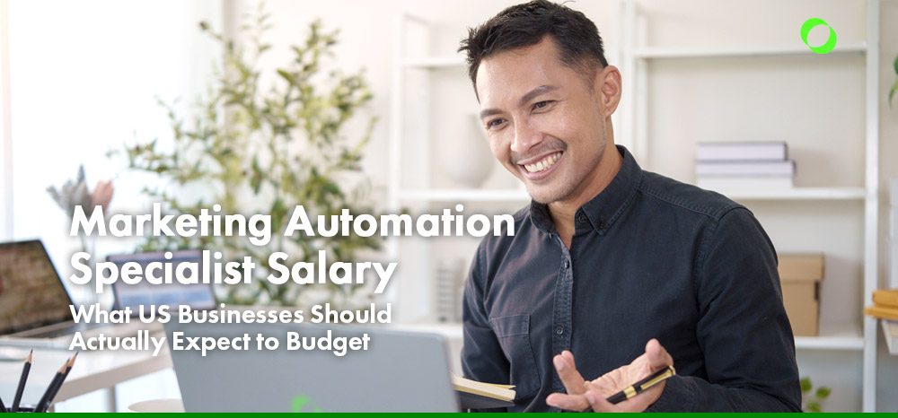 An offshore worker understanding marketing automation specialist salary.